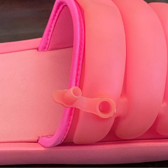 Adidas pink rubber slide sandals women’s sizes 8 - Picture 3 of 7